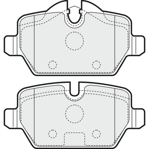 Brake pads set for mini - pads,