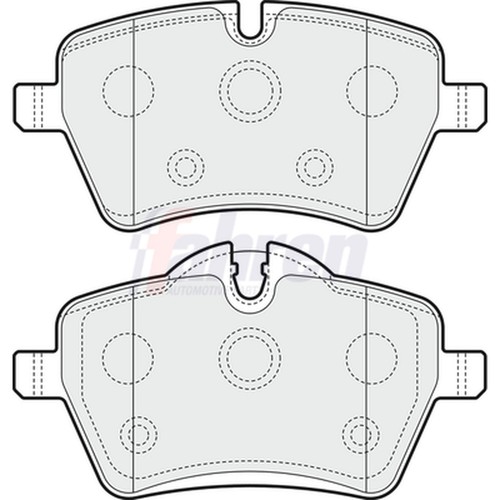 Brake pads set for - set, cooper