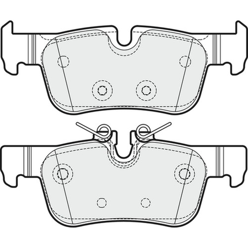 Brake pads set - pads, for