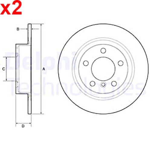 Brake disc delphi fits - delphi,