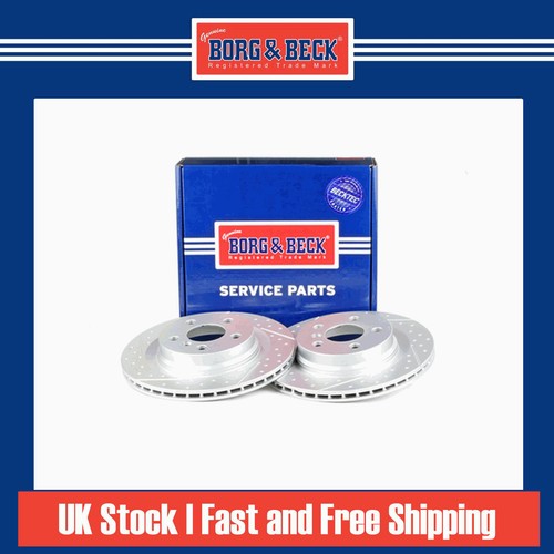 Brake discs vented - 2x, grooved