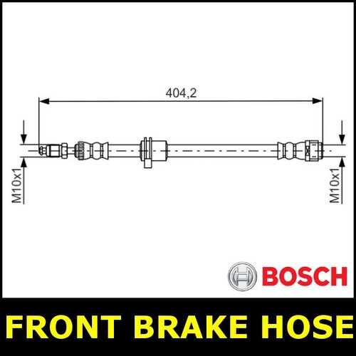 Brake hose front - front, mini