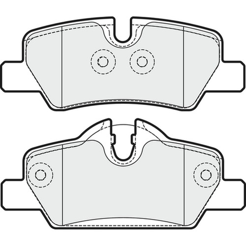Brake pads set - brake, mini