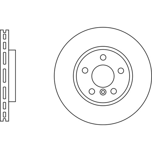 Brake discs vented for - 2x, mini