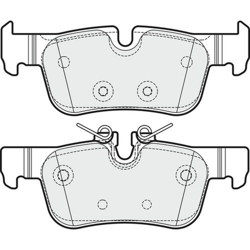 Brake pads set for mini - brake,