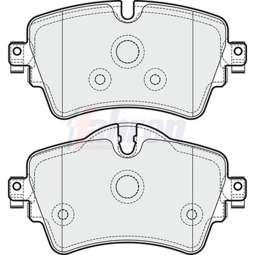 Brake pads set - pads, for