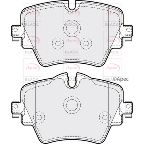 Brake pads set for mini - brake, cooper