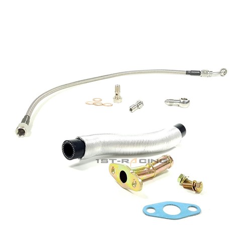 Turbo oil feed - return, line
