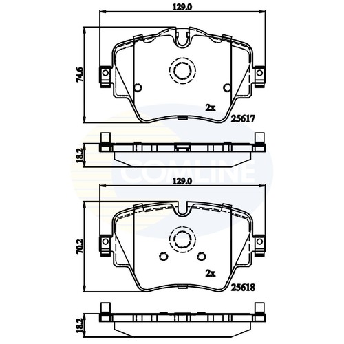 Brake pads set - set, for