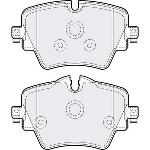 Brake pads set - for, cooper