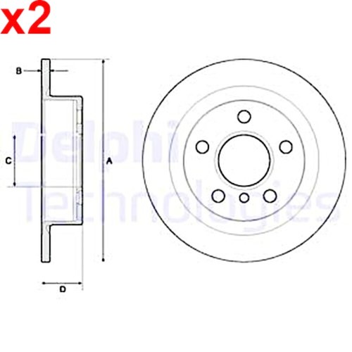 Brake disc delphi fits - brake,