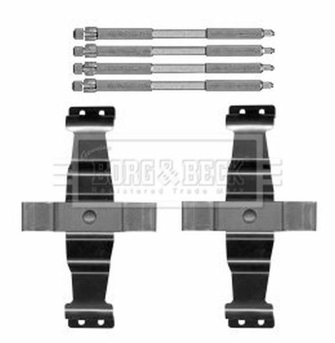 Brake pad fitting kit - fitting, front