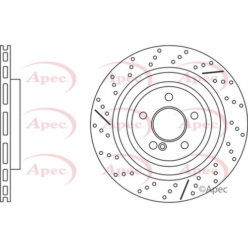 Brake discs vented drilled - brake,