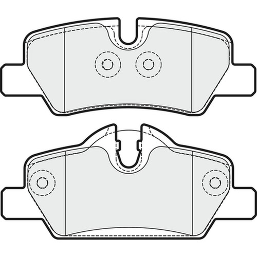 Brake pads set for mini - brake,
