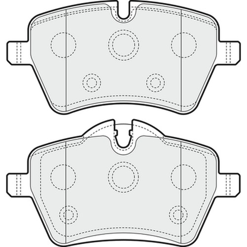Brake pads set for mini - pads,