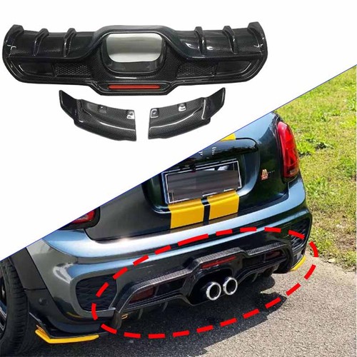 Real carbon fiber rear bumper - fiber,