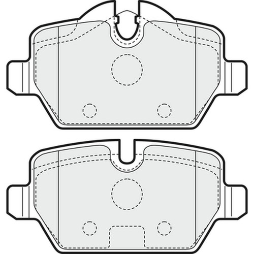 Brake pads set for - mini, jcw